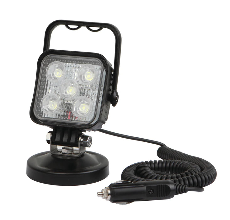 Groz LED 15W Work Light with Magnetic Base and Cigarette Plug Adapter 55034
