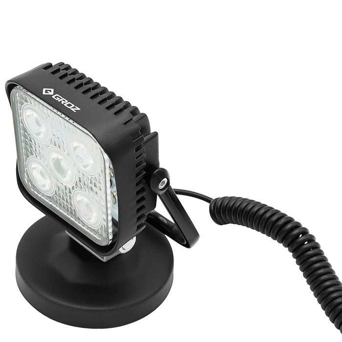 Groz LED 15W Work Light with Magnetic Base and Cigarette Plug Adapter 55034