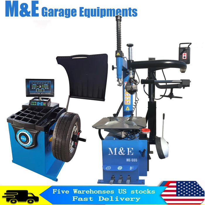 Katool KT-ME650 ME Combo 3:Tire Changer Machine Wheel Balancer Garage Equipment