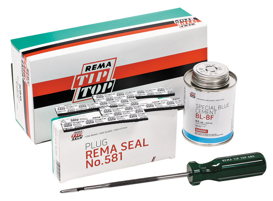 MT-RSR Rema 580 Insert Repair Kit, (1 ea - 581 inserts, BL-8 glue & 585 tool) REM-580