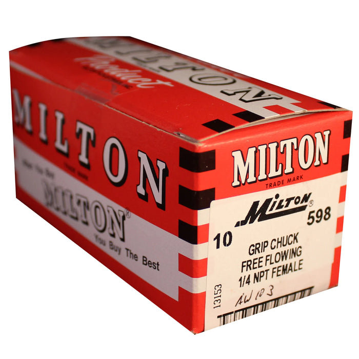 Milton 598 1/4" FNPT Tire Machine Grip Chuck (Box of 10)