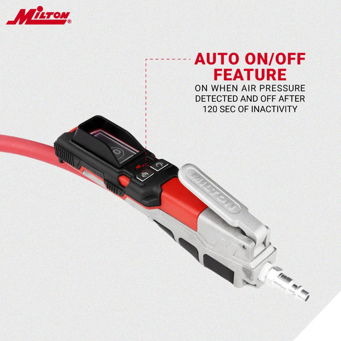 Milton s-580eKIT Precision Digital Tire Inflator & Pressure Gauge (0-160 PSI), Extreme ± 0.05% Accuracy s-580e