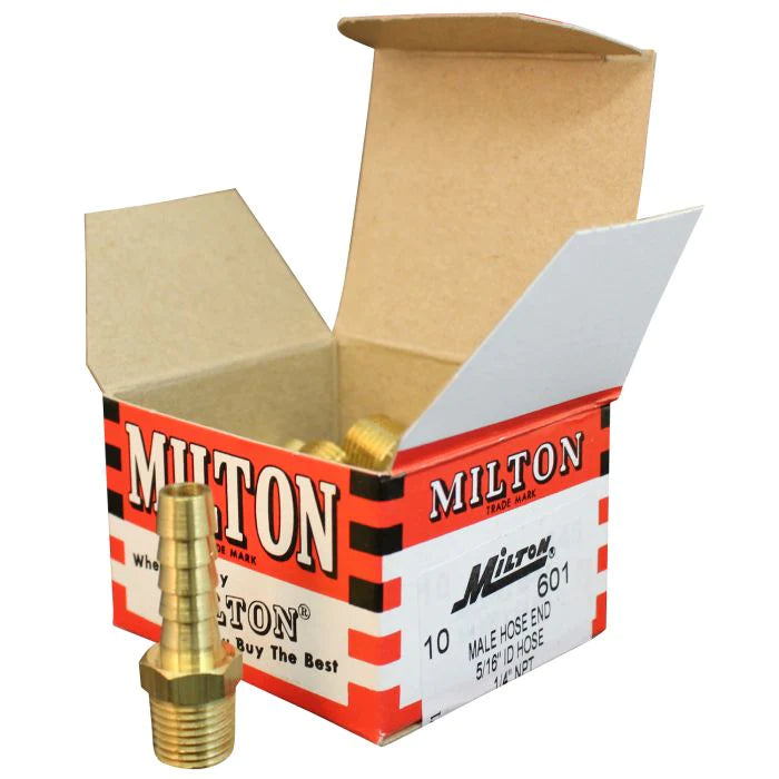 Milton S-601 1/4" MNPT 5/16" ID Hose End Fitting