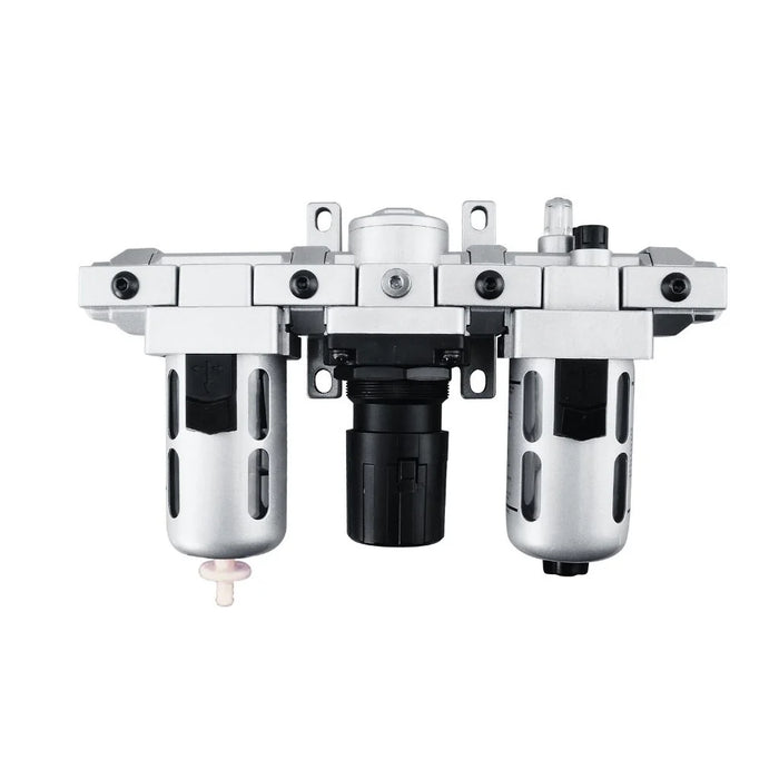 Groz Air Filter - Regulator - Lubricator, Modular 3pc., Polycarbonate Bowl, Miniature, 1/4" NPT, 18 CFM 60550