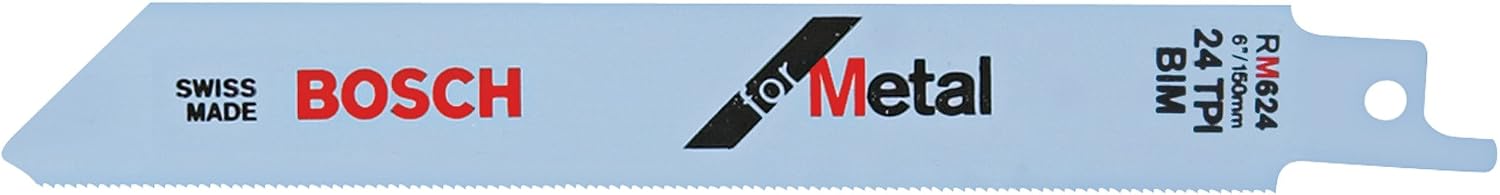 Bosch RM624 6" 24T RECIP BLADE 5PK PCH RM624