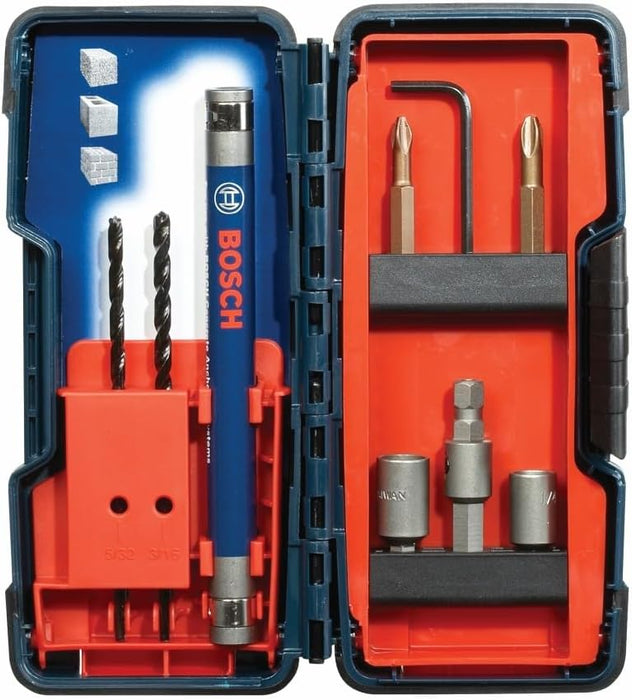 Bosch MASONRY SCREW DRILL SET 9PC TC900