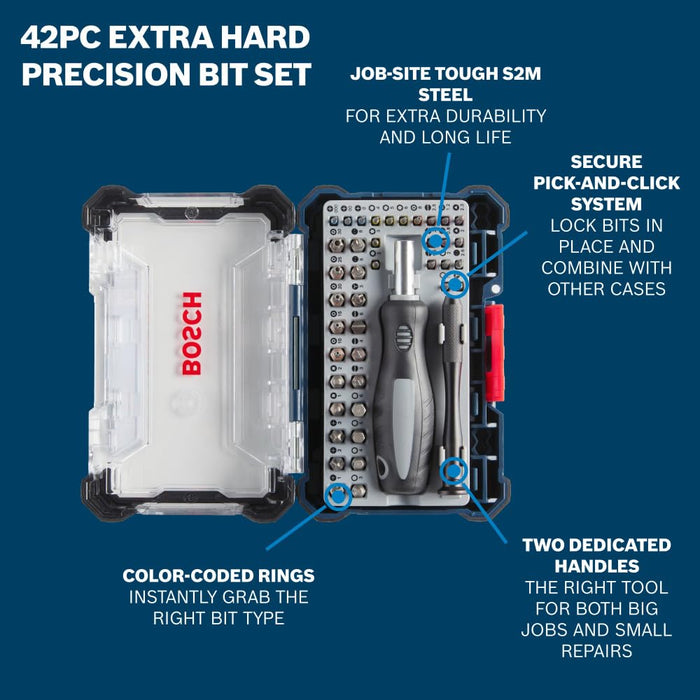 Bosch 42PC EXTRA HARD PRECISON BIT SET PB4042