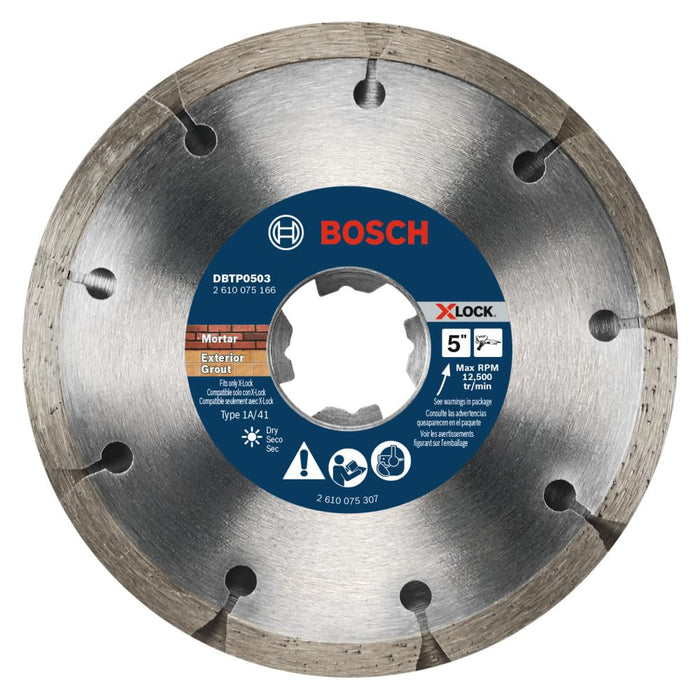 Bosch 5" X-LOCK PREM DIAMOND BLADE  SDWCH 1/4" TUCKPOINT DBTP0503