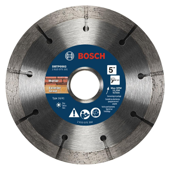 Bosch 5"  PREM DIAMOND BLADESDWCH 1/4" TUCKPOINTING 7/8" ARBOR DBTP0502