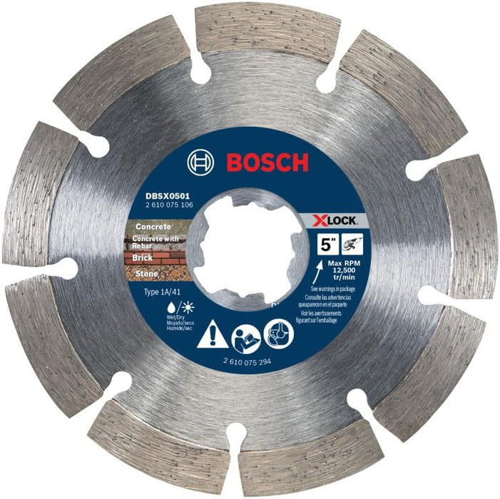Bosch 5" STANDARD  XLOCK DIAMOND BLADESEGMENTED DBSX0501