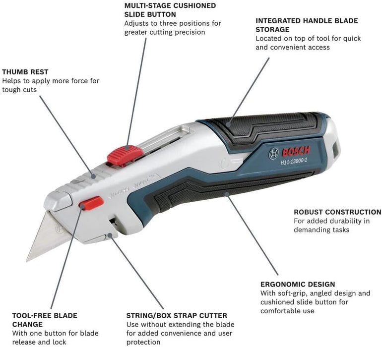 Bosch 3pc Utility Knife Set H11-14200-1