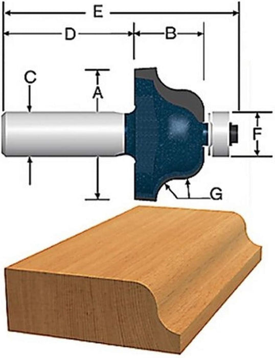 Bosch CT 5/32 ROMAN OGEE W/BB 2F 1/4S 85270MC