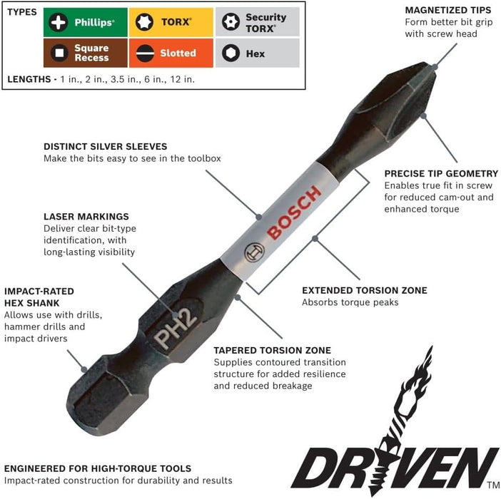 Bosch DRIVEN 45PC SCREW DRIVING SET SDMSD45