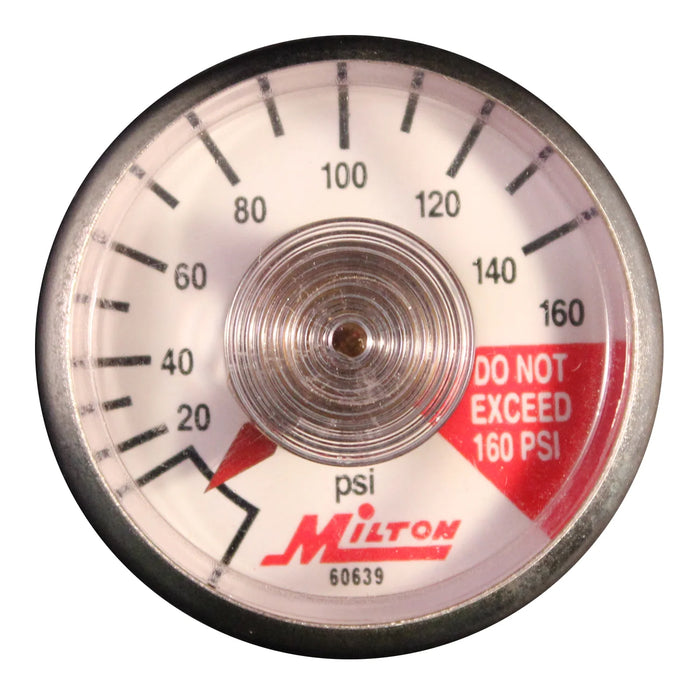 Milton 638-7 1/8" NPT Center Back Mount Pressure Gauge