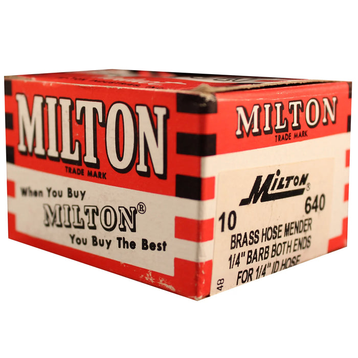 Milton 640 1/4" ID Hose Mender Fitting (Box of 10)