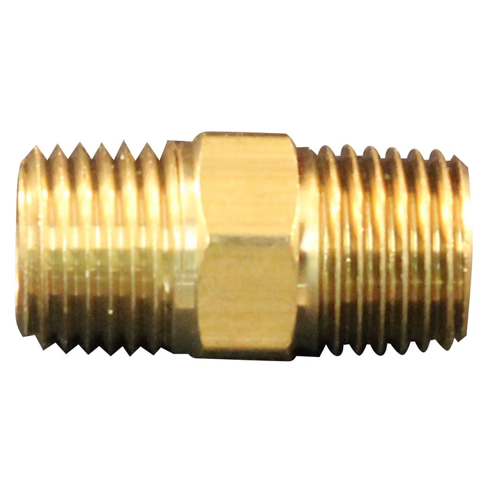 Milton 647-1 3/8" MNPT x 1/2" MNPT Hex Nipple Hose Fitting (Box of 5)