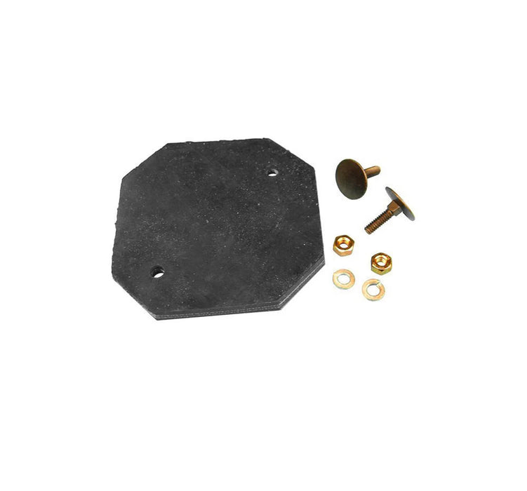 MT-RSR Western Rubber Arm Pad - 4 3/8" x 4 3/8" Hexagon (Pack of 4) 6512-4