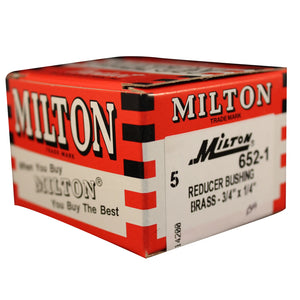 Milton 652-1 3/4" MNPT x 1/4" FNPT Hose Reducer Bushing (Box of 5)