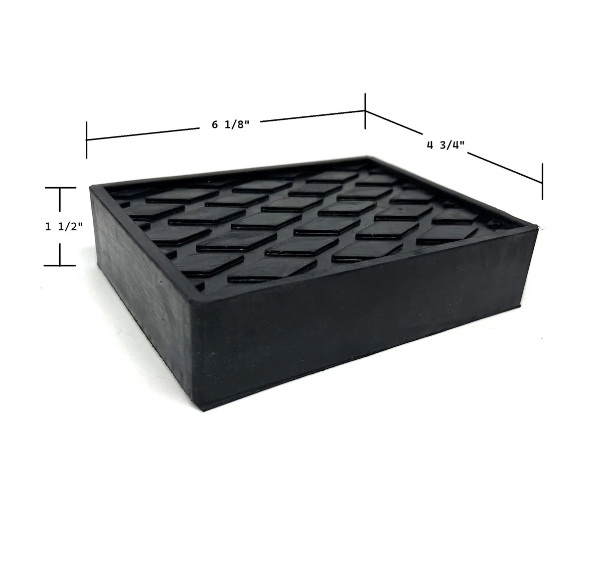 MT-RSR Universal Rubber Blocks 4-3/4”X 6-1/4” 1-1/2” Thick - Pack of 4 ...