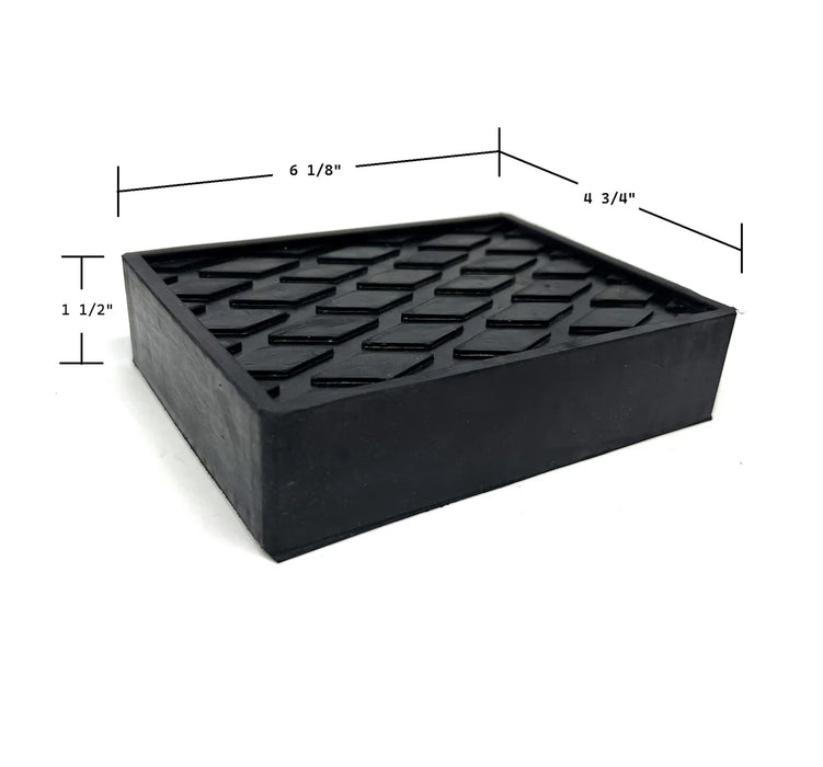 MT-RSR Universal Rubber Blocks 4-3/4”X 6-1/4” 1-1/2” Thick - Pack of 4 36-10B-100S