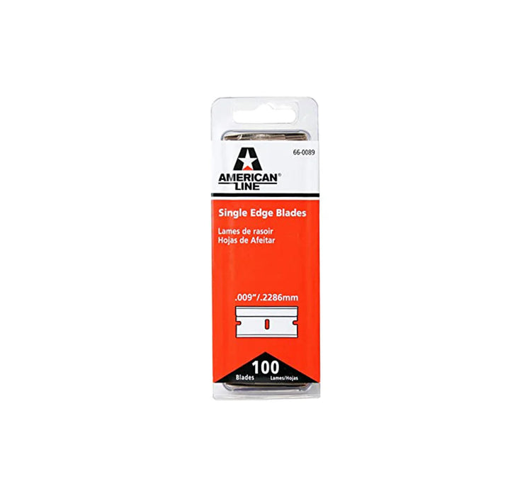 MT-RSR Single Edge Razor Blades .009 100 per box 66-0089 — Empire Lube ...