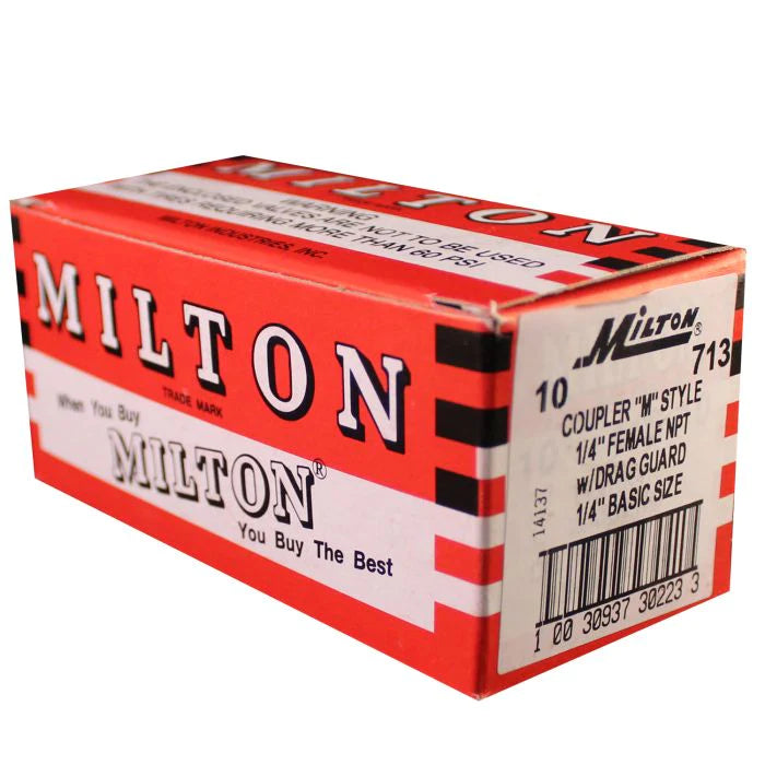 Milton 713 1/4" FNPT M-STYLE® Coupler with Drag Guard