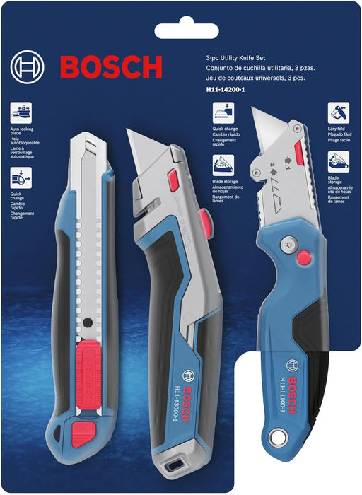 Bosch 3pc Utility Knife Set H11-14200-1