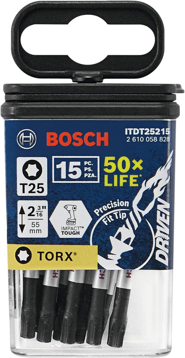 Bosch DRIVEN IMPACT T25  2" 15PK ITDT25215