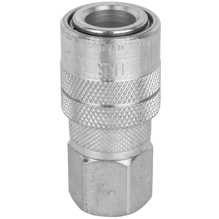 Zeeline S-715ST - Milton® 1/4" FNPT Industrial Interchange (M-STYLE®) Quick-Connect Steel Coupler (Box Of 10 Retail Package)