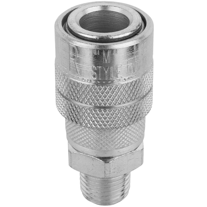 Zeeline S-716W - Milton® 1/4" MNPT Industrial Interchange (M-STYLE®) Quick-Connect Steel Coupler (Sold Individually)