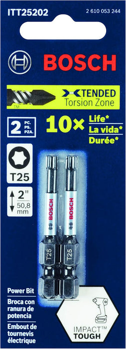 Bosch DRIVEN IMPACT T25 2" 2PK ITDT25202