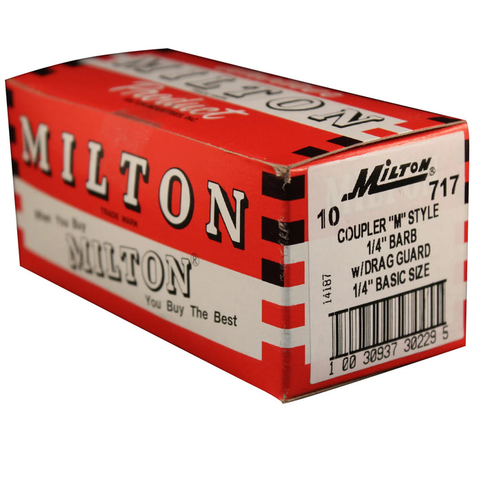 Milton 717BK 1/4" Hose Barb M-STYLE® Coupler