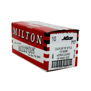 Milton 717BK 1/4" Hose Barb M-STYLE® Coupler