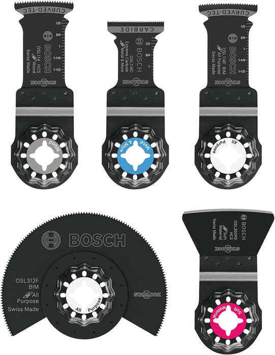 Bosch STARLOCK 5PC CUTTING SET W/ CARBIDE OSL005L