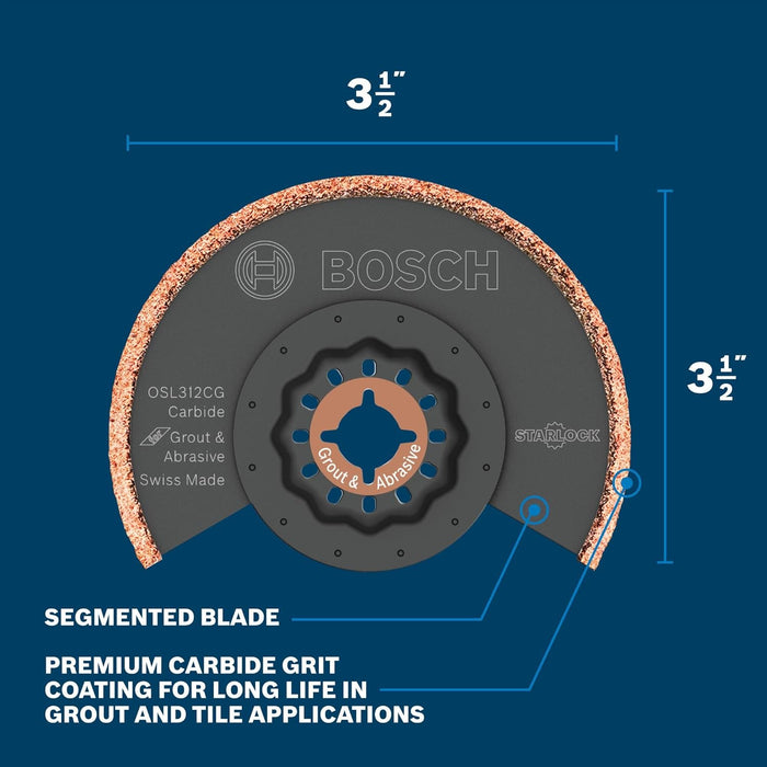 Bosch STARLOCK 3-1/2"X1/8" KERF GROUT BLD OSL312CGL
