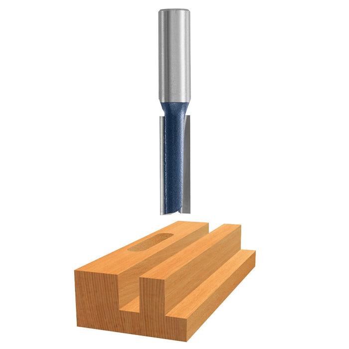 Bosch STRAIGHT BIT 1/8",   1/4" SHK., 2 FLT., C.T., (SUPER) 85613M
