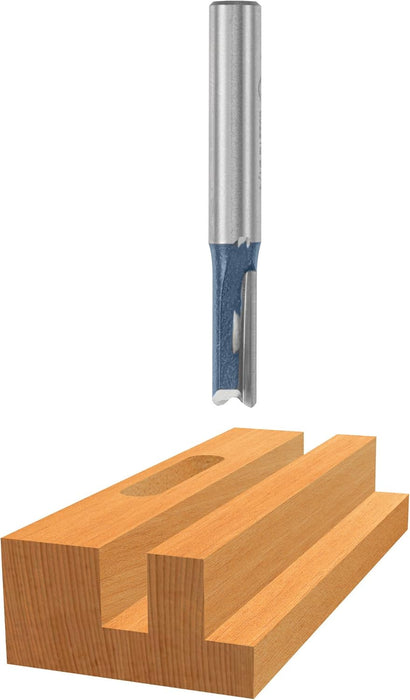 Bosch STRAIGHT BIT 1/4",   1/4" SHK., 2 FLT., C.T. (SUPER) 85459M