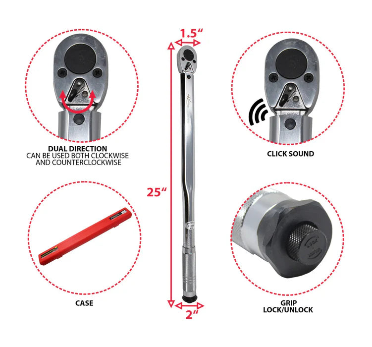 MT-RSR 1/2IN. Torque Wrench 50-250FT./LBS. K-72102