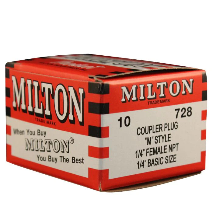 Milton 728 1/4" FNPT M-STYLE® Plug