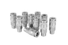 Load image into Gallery viewer, Milton 767ST 3/8&quot; MNPT High Flow (V-Style) Quick-Connect Steel Coupler (Box of 10)