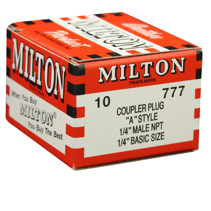 Milton 777 1/4" NPT A-Style Plug