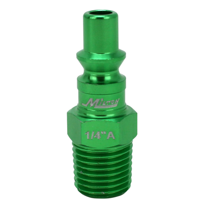 Milton 777AC-20 COLORFIT® Plugs (A-Style, Green) - 1/4" NPT Male (Box of 20)