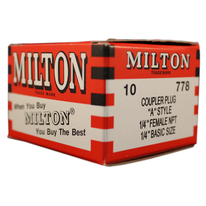 Milton 778 1/4" NPT A-Style Plug