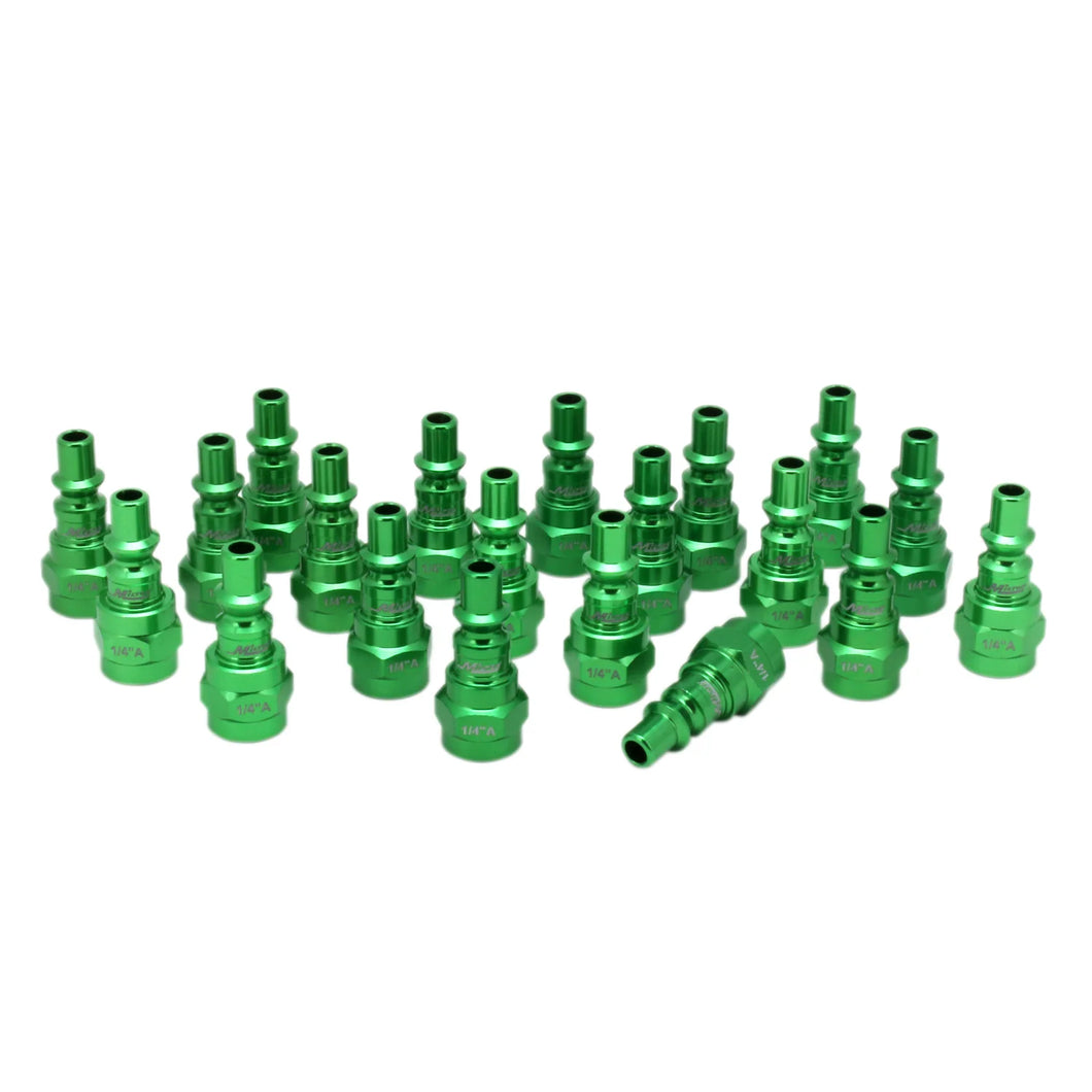 Milton 778AC-20 COLORFIT® Plugs (A-Style, Green) - 1/4