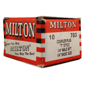 Milton 783 1/4" NPT T-Style Plug