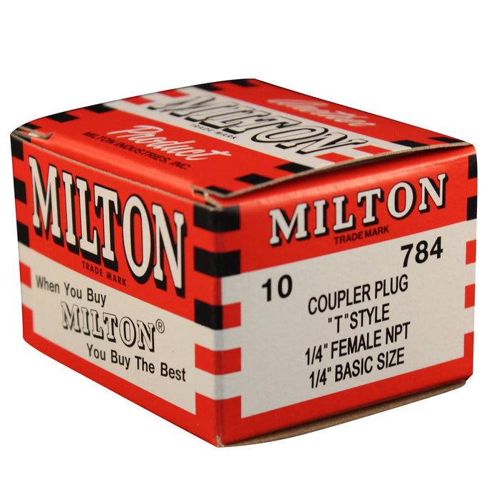 Milton 784 1/4" NPT T-Style Plug