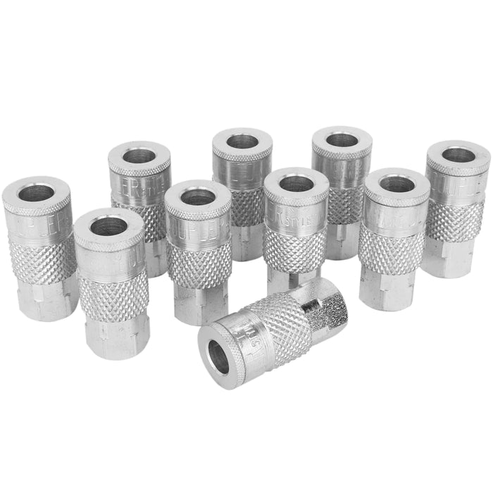 Zeeline 785ST - Milton® 1/4" Steel (T-Style) Quick-Connect Female Steel Coupler (Box Of 10)