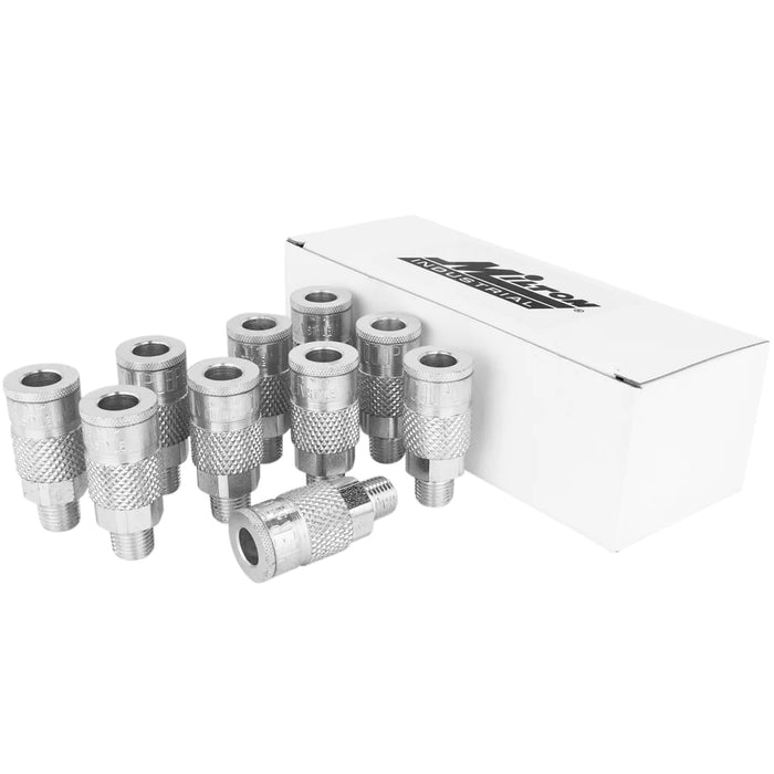 Zeeline 786ST - Milton® 1/4" Steel (T-Style) Quick-Connect Male Steel Coupler (Box Of 10)