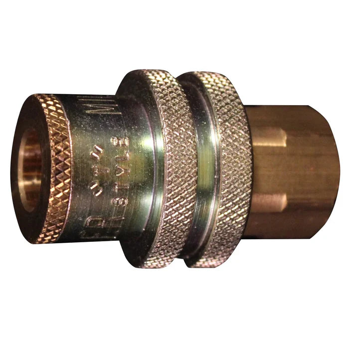 MT-RSR Air Coupler Fitting - T-Style, 1/4" FNPT - Sleeve Ring MIL-787