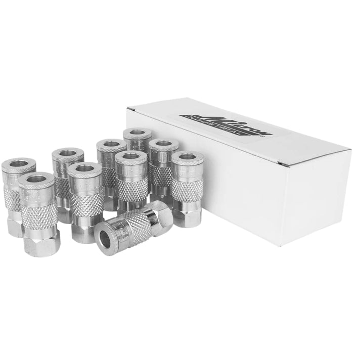 Zeeline 788ST - Milton® 3/8" Steel (T-Style) Quick-Connect Female Steel Coupler (Box Of 10)